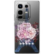 Чохол зі стразами Infinix Note 50 Eiffel Tower