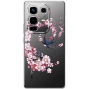 Чохол зі стразами Infinix Note 50 Swallows and Bloom