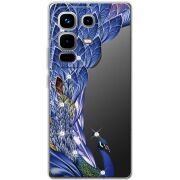 Чохол зі стразами Infinix Note 50 Peafowl