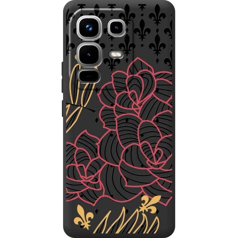 Чорний чохол BoxFace Infinix Note 50 FranceFlowers