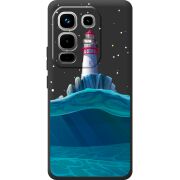 Чорний чохол BoxFace Infinix Note 50 Lighthouse