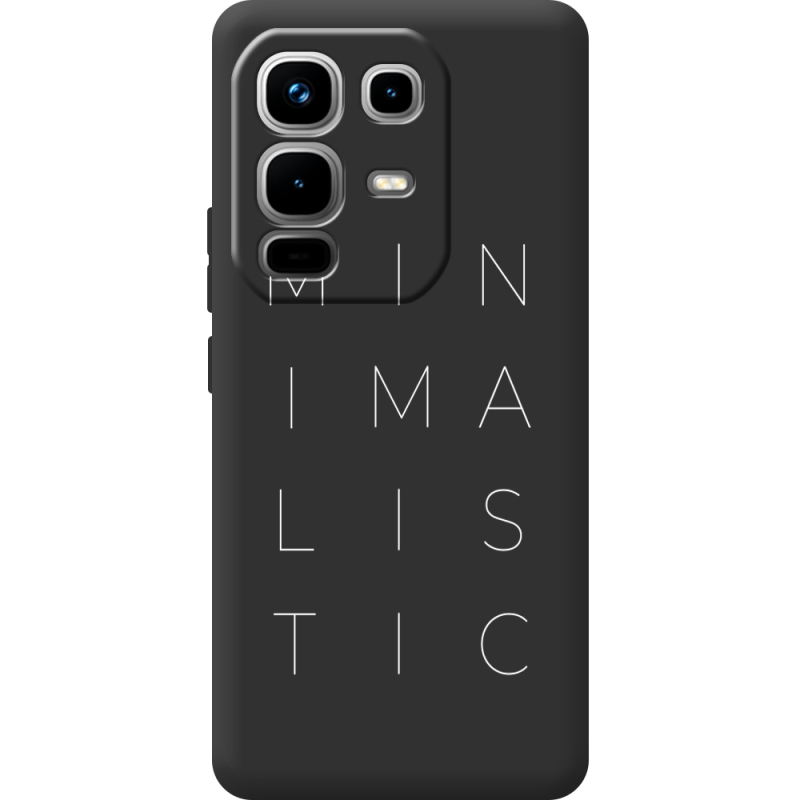 Чорний чохол BoxFace Infinix Note 50 Minimalistic