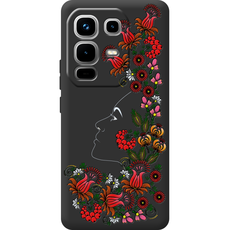Чорний чохол BoxFace Infinix Note 50 3D Ukrainian Muse
