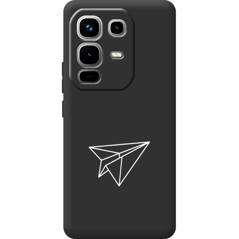 Чорний чохол BoxFace Infinix Note 50 Paper Plane