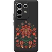 Чорний чохол BoxFace Infinix Note 50 Ukrainian Ornament