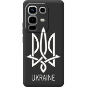 Чорний чохол BoxFace Infinix Note 50 Тризуб монограмма ukraine