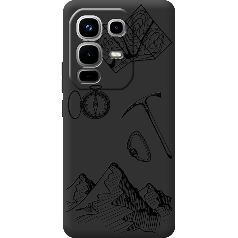 Чорний чохол BoxFace Infinix Note 50 Mountains