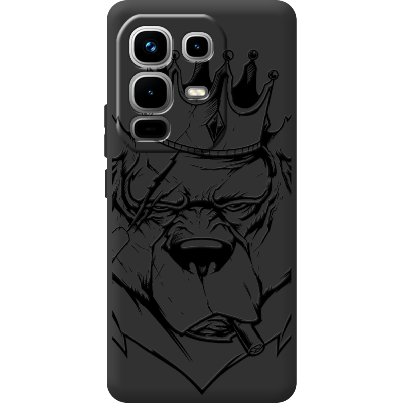 Чорний чохол BoxFace Infinix Note 50 Bear King