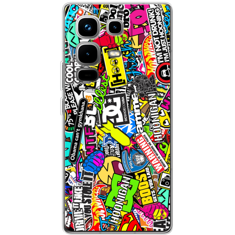 Чохол BoxFace Infinix Note 50 Pro Multicolored Inscriptions