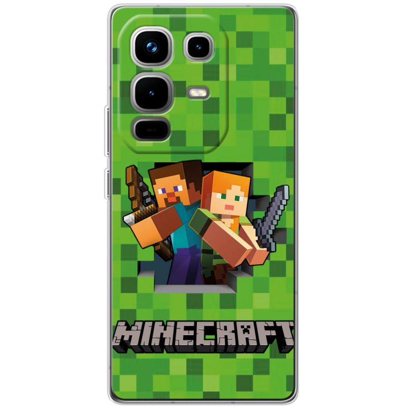 Чохол BoxFace Infinix Note 50 Pro Майнкрафт Стів і Алекс