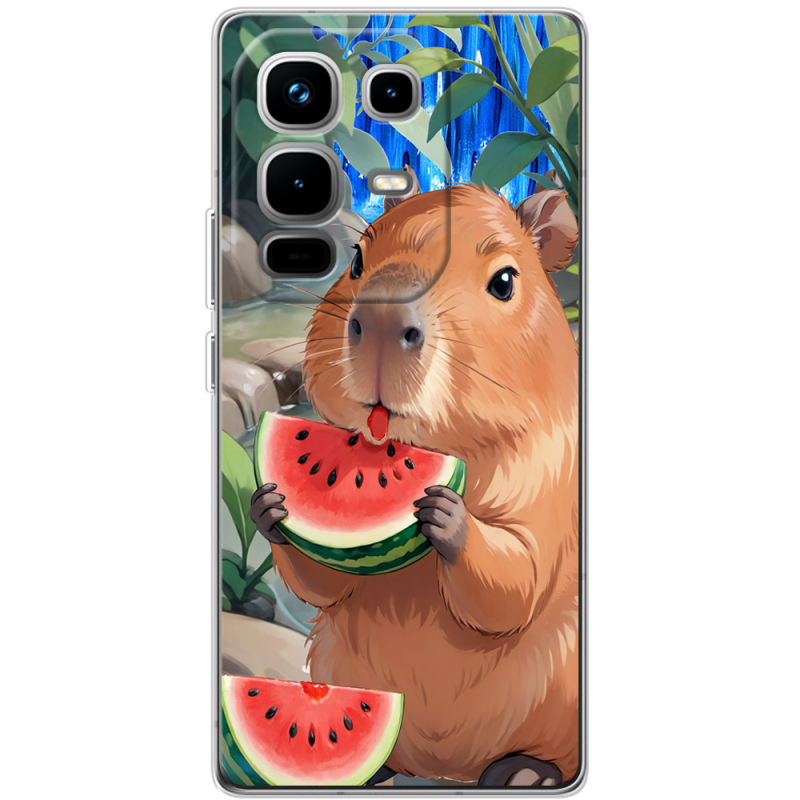Чохол BoxFace Infinix Note 50 Pro Капібара з кавуном