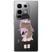 Прозорий чохол BoxFace Infinix Note 50 Pro Winter Morning Girl