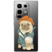 Прозорий чохол BoxFace Infinix Note 50 Pro Dog Coffeeman