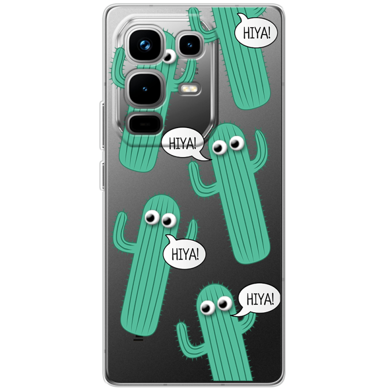 Прозорий чохол BoxFace Infinix Note 50 Pro с 3D-глазками HIYA