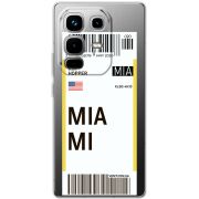 Прозорий чохол BoxFace Infinix Note 50 Pro Ticket Miami