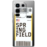 Прозорий чохол BoxFace Infinix Note 50 Pro Ticket Springfield