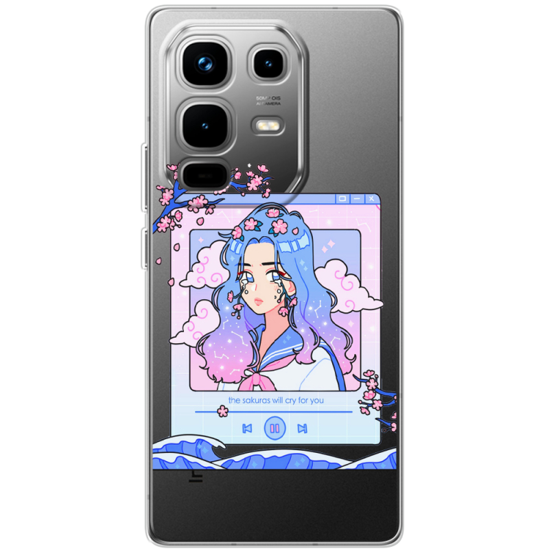 Прозорий чохол BoxFace Infinix Note 50 Pro The Sakuras Will Cry For You