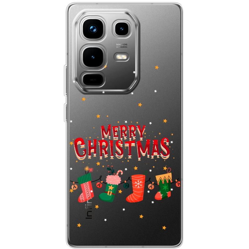 Прозорий чохол BoxFace Infinix Note 50 Pro Merry Christmas