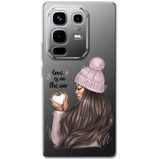 Прозорий чохол BoxFace Infinix Note 50 Pro love is in the air