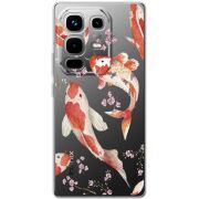 Прозорий чохол BoxFace Infinix Note 50 Pro Japanese Koi Fish