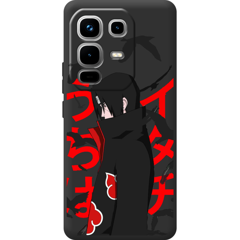 Чорний чохол BoxFace Infinix Note 50 Pro Учиха Итачи