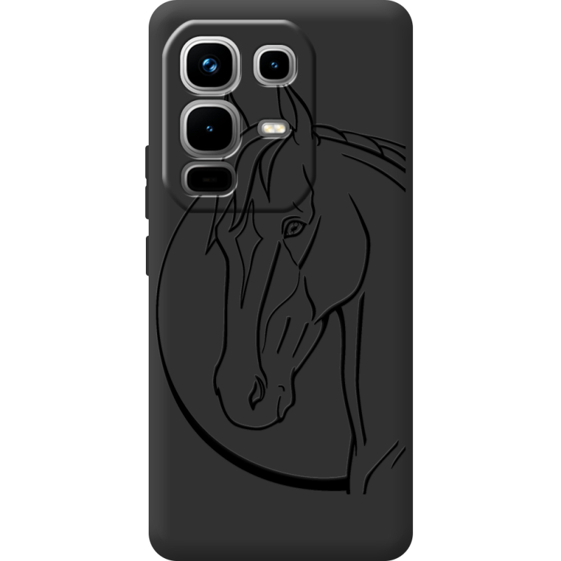 Чорний чохол BoxFace Infinix Note 50 Pro Horse
