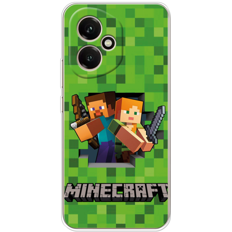 Чохол BoxFace Honor 400 Майнкрафт Стів і Алекс