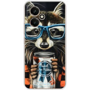 Чохол BoxFace Honor 400 Енот с банкой