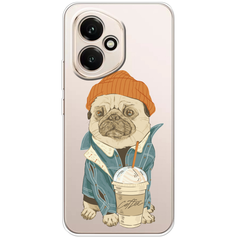 Прозорий чохол BoxFace Honor 400 Dog Coffeeman
