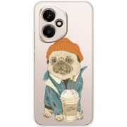 Прозорий чохол BoxFace Honor 400 Dog Coffeeman