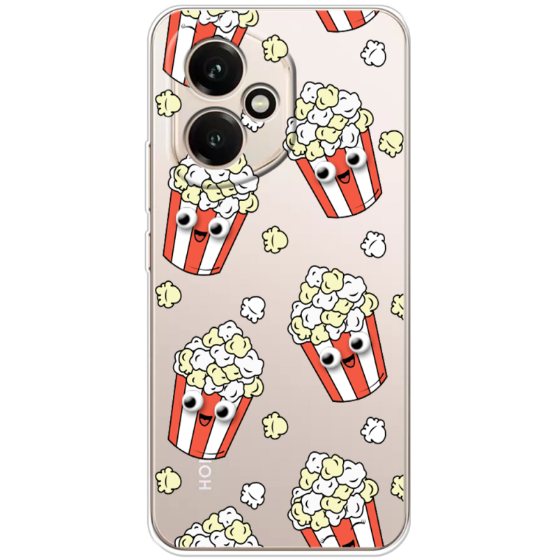 Прозорий чохол BoxFace Honor 400 с 3D-глазками Popcorn