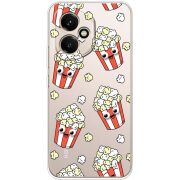 Прозорий чохол BoxFace Honor 400 с 3D-глазками Popcorn