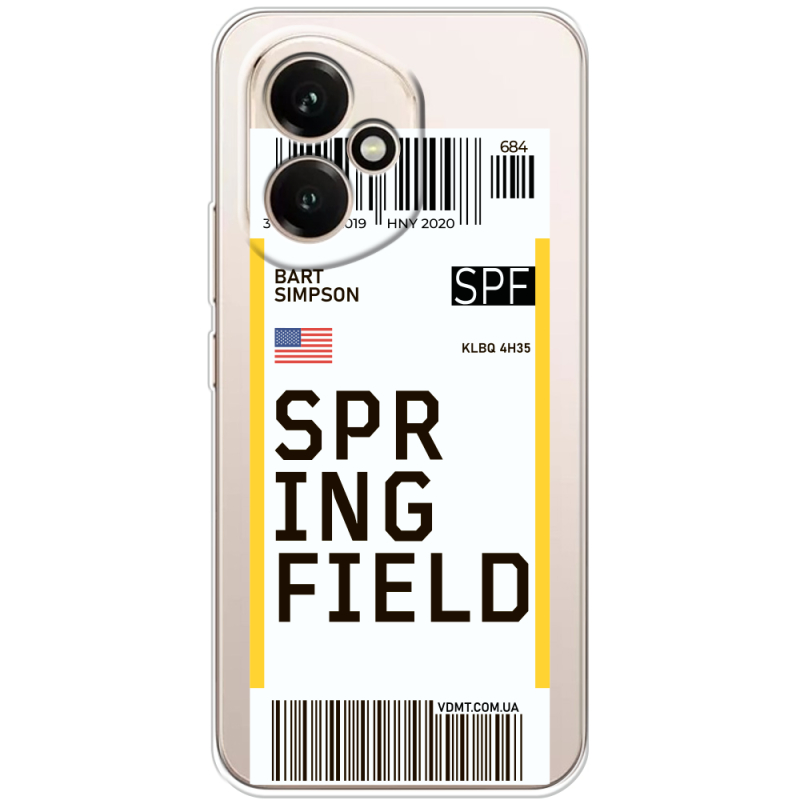 Прозорий чохол BoxFace Honor 400 Ticket Springfield