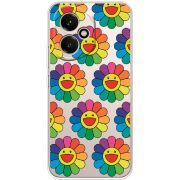 Прозорий чохол BoxFace Honor 400 Hippie Flowers