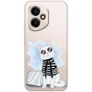 Прозорий чохол BoxFace Honor 400 Cat Style