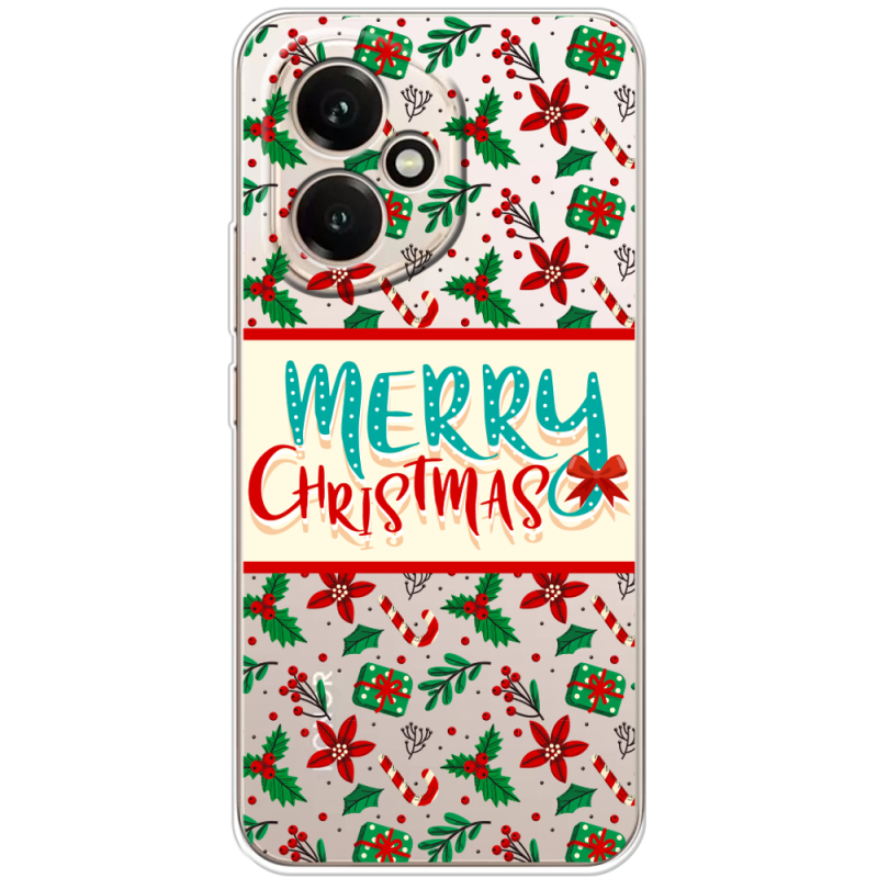 Прозорий чохол BoxFace Honor 400 Vintage Christmas Pattern