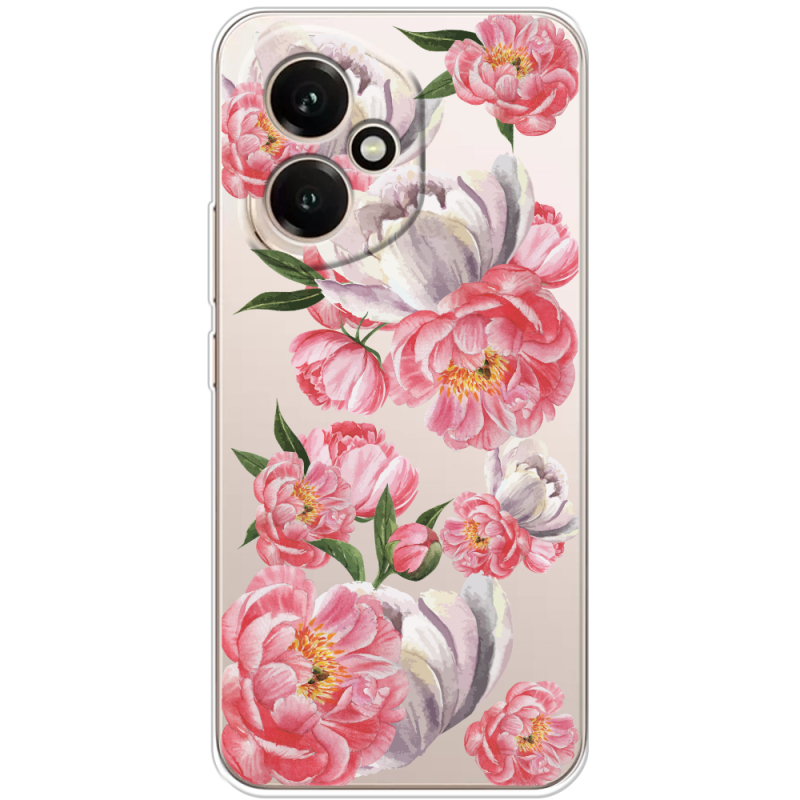 Прозорий чохол BoxFace Honor 400 Peony Watercolor Style