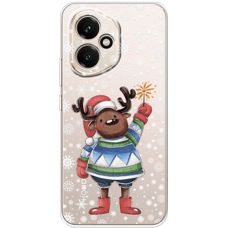 Прозорий чохол BoxFace Honor 400 Christmas Deer with Snow