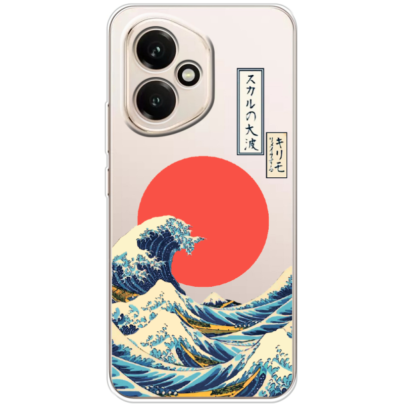 Прозорий чохол BoxFace Honor 400 Большая волна в Канагаве