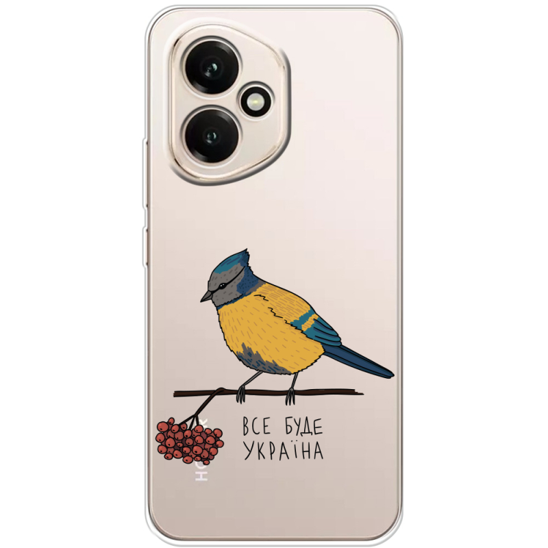 Прозорий чохол BoxFace Honor 400 Синиця і калина