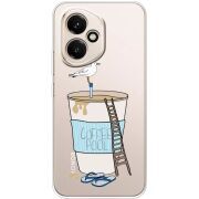 Прозорий чохол BoxFace Honor 400 Segull in Cofee Pool