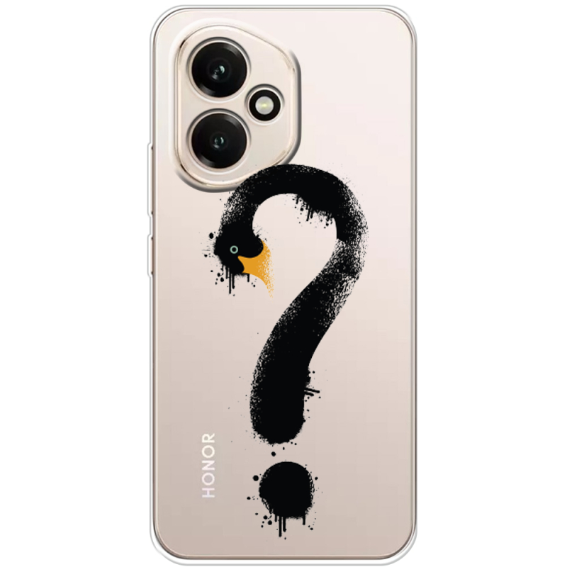 Прозорий чохол BoxFace Honor 400 Swan question