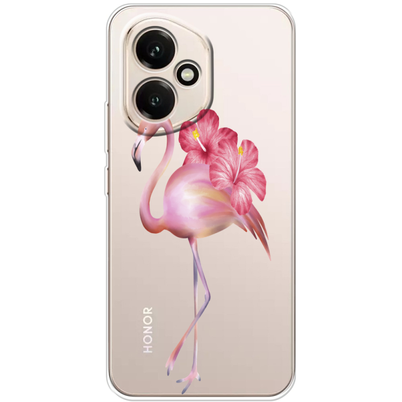 Прозорий чохол BoxFace Honor 400 Floral Flamingo