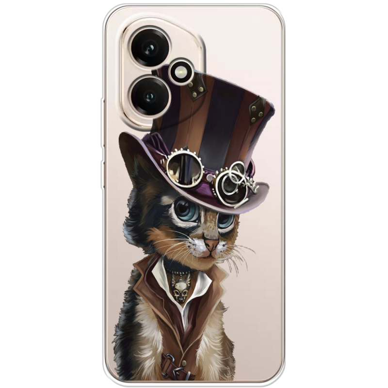 Прозорий чохол BoxFace Honor 400 Steampunk Cat
