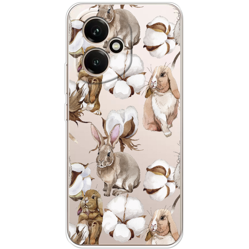 Прозорий чохол BoxFace Honor 400 Cotton and Rabbits