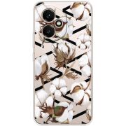 Прозорий чохол BoxFace Honor 400 Cotton flowers