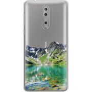 Прозрачный чехол Uprint Nokia 8 Green Mountain