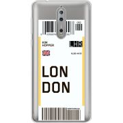 Прозрачный чехол Uprint Nokia 8 Ticket London