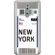Прозрачный чехол Uprint Nokia 8 Ticket New York