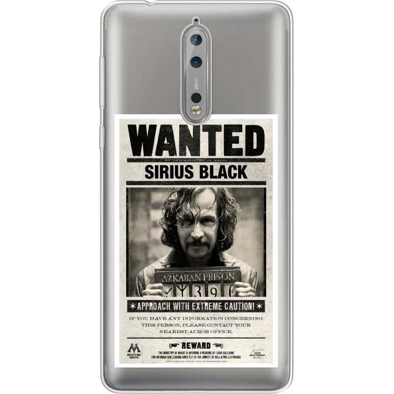 Прозрачный чехол Uprint Nokia 8 Sirius Black